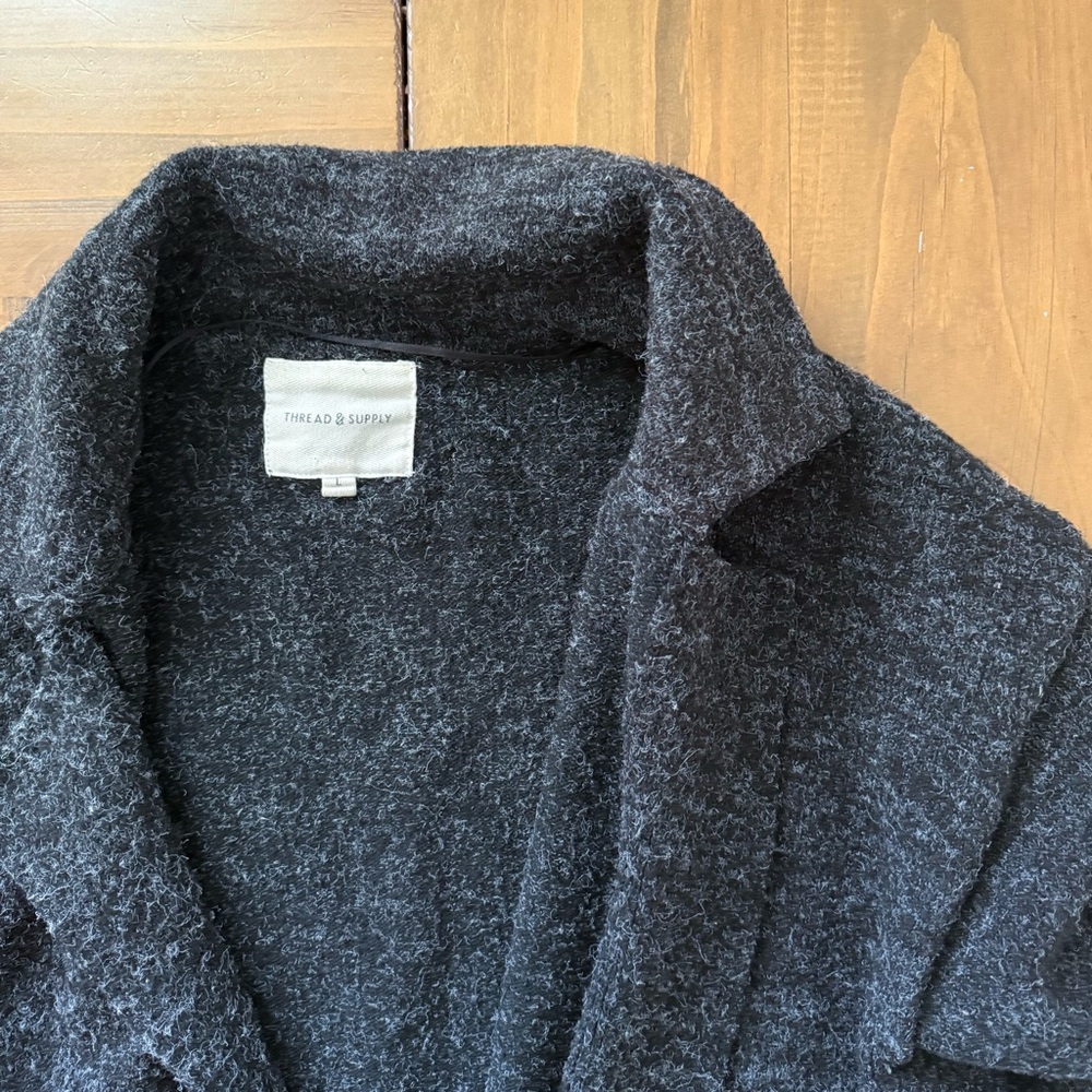 Thread & Supply Open Front Cardigan Coat - Picture 2 of 5